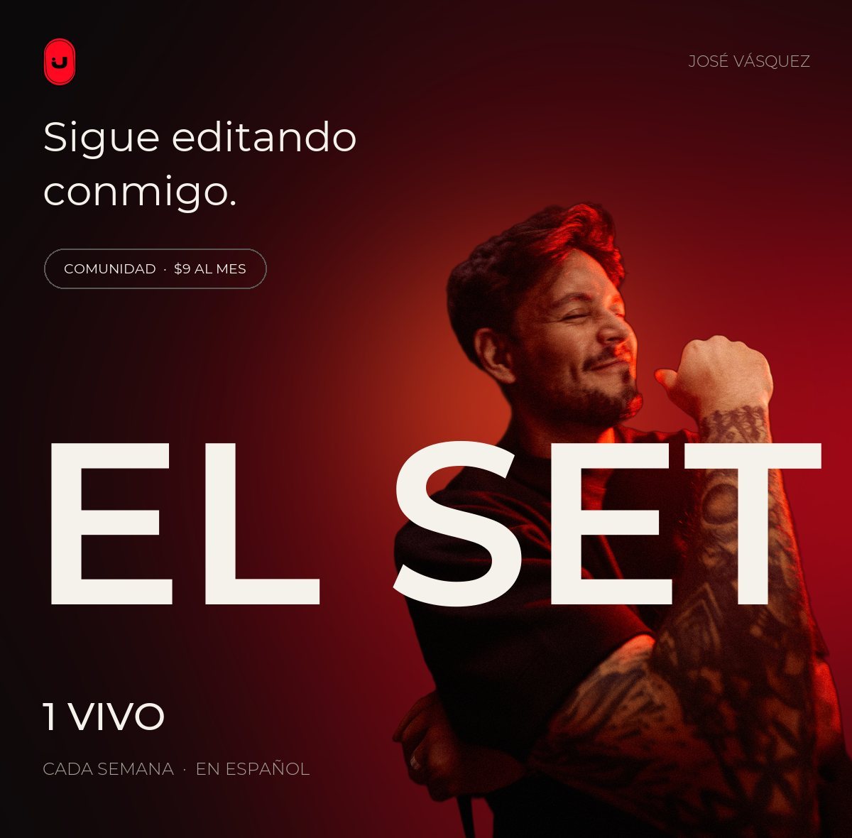 El Set, la comunidad de José Vásquez, un vivo cada semana